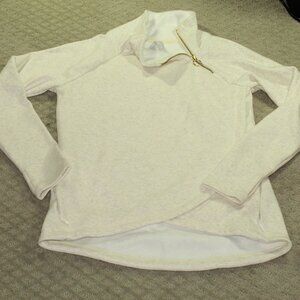 Athleta Women's Size XS Variegated Cream Cozy Karma Sweatshirt - LIKE NEW